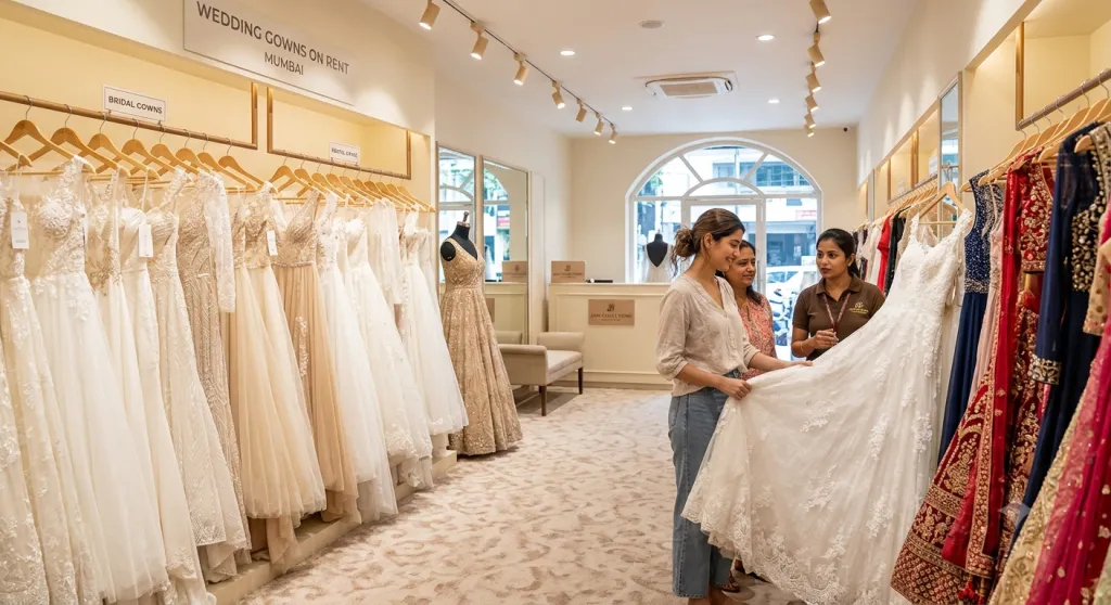 Wedding Reception Gowns on Rent in Mumbai