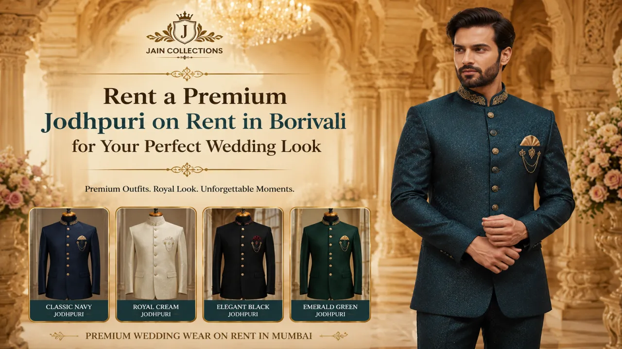 RENT A PREMIUM JODHPURI ON RENT IN BORIVALI FOR YOUR PERFECT WEDDING LOOK
