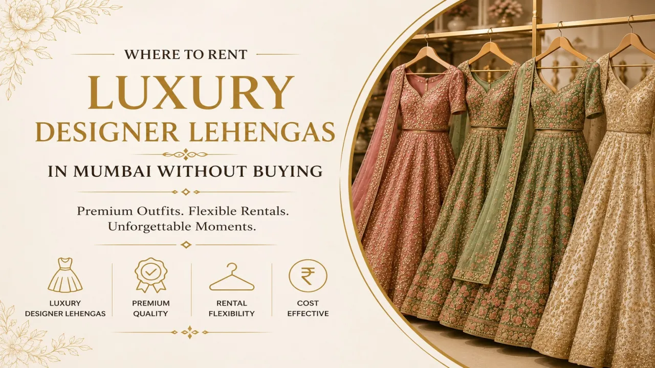 WHERE TO RENT LUXURY DESIGNER LEHENGAS IN MUMBAI WITHOUT BUYING