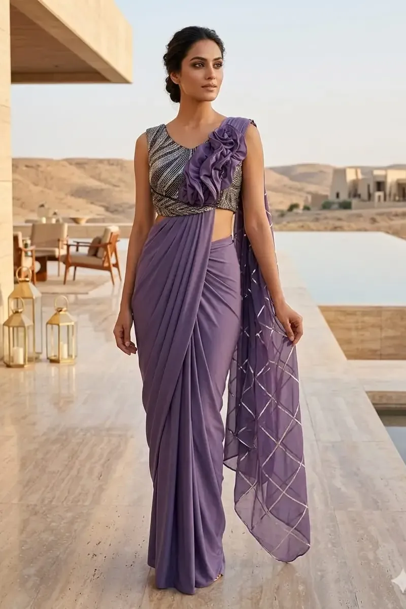 PURPLE SAREE