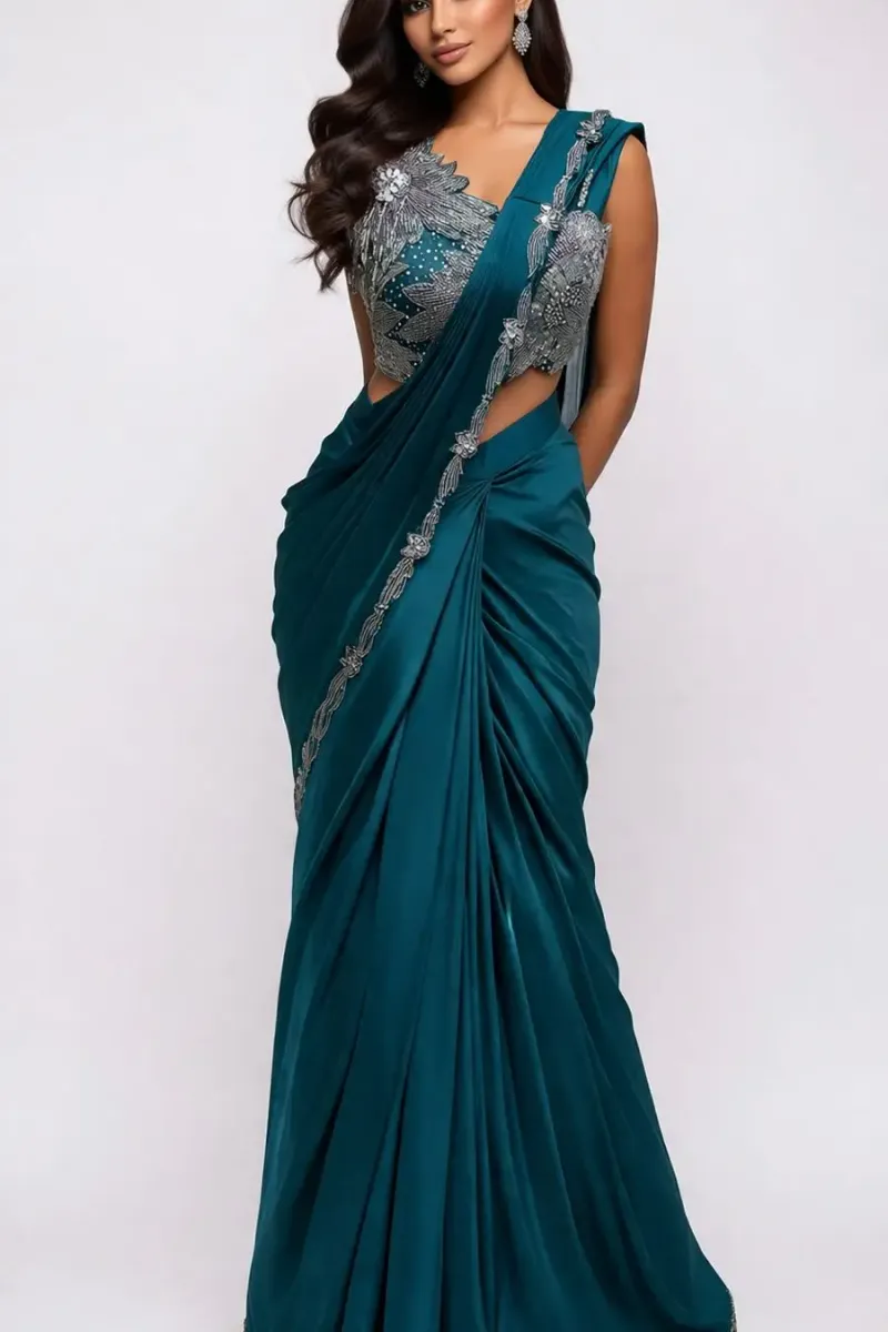 T GREEN SAREE