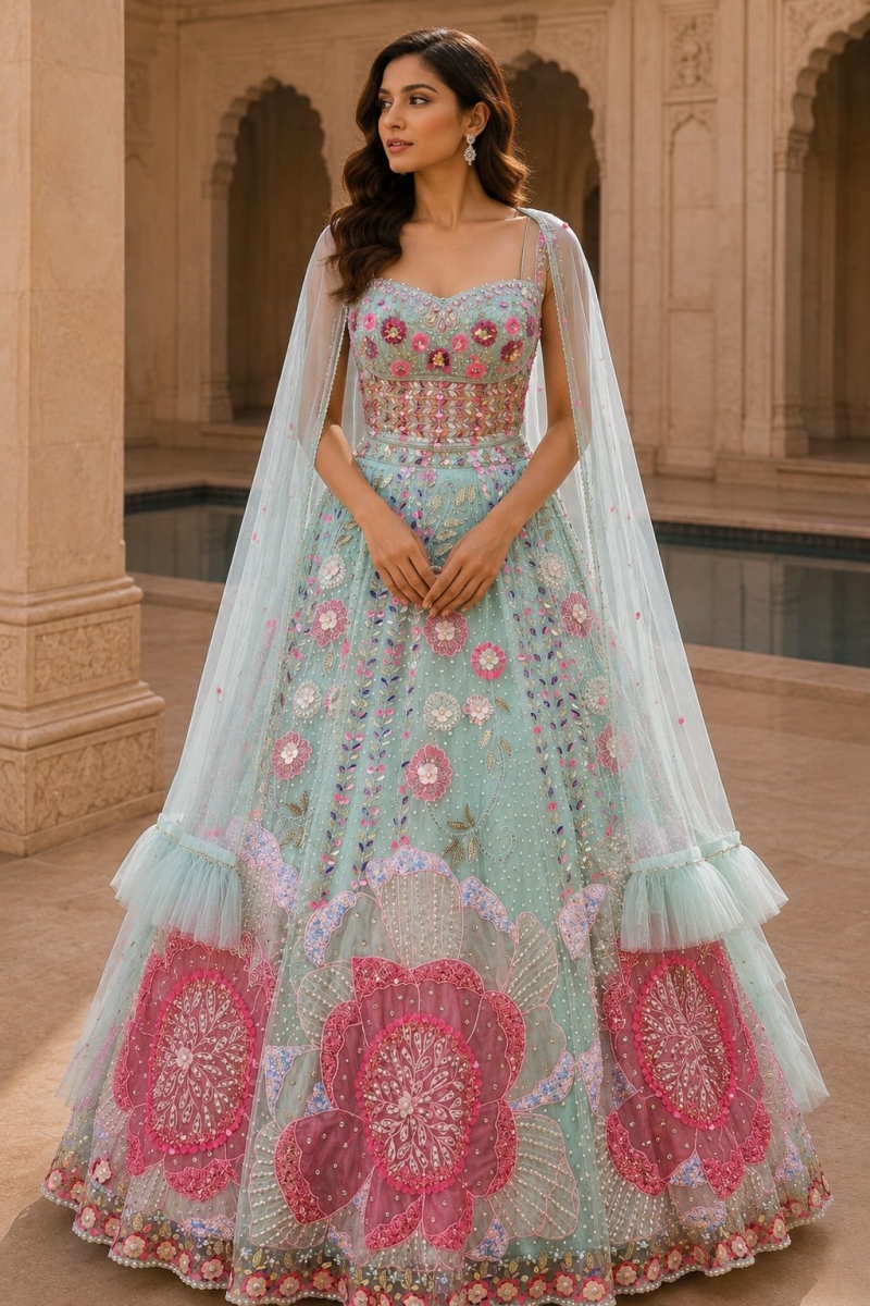 MINT INDO-LEHENGA - View 2