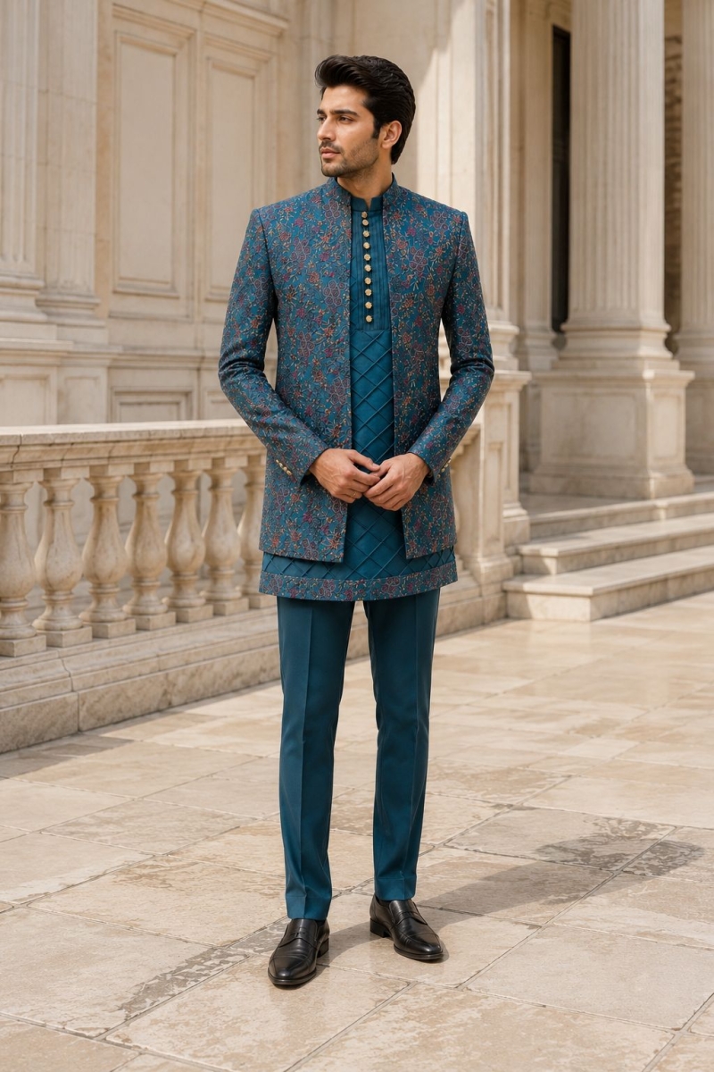 TEAL INDO WESTERN - View 2
