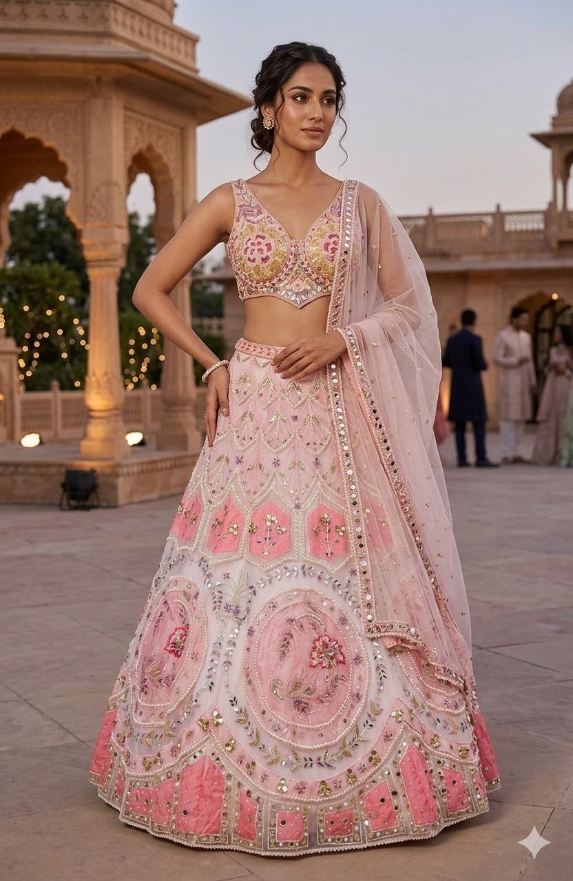 PINK LEHENGA - View 2