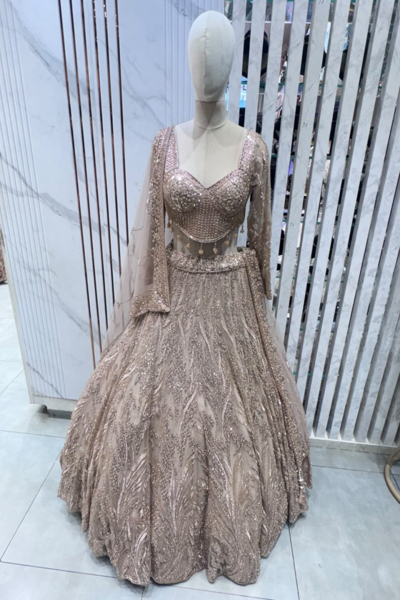 CHAMPAGNE LEHENGA - View 2