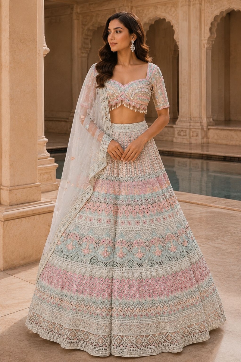 PASTEL LEHENGA - View 2