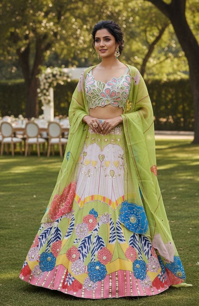 BABY PINK LEHENGA - View 2