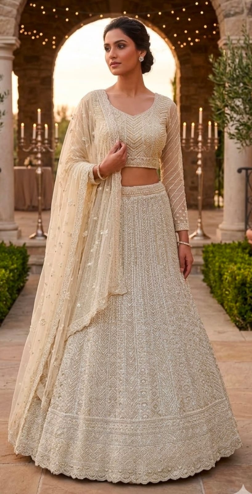WHITE LEHENGA - View 2
