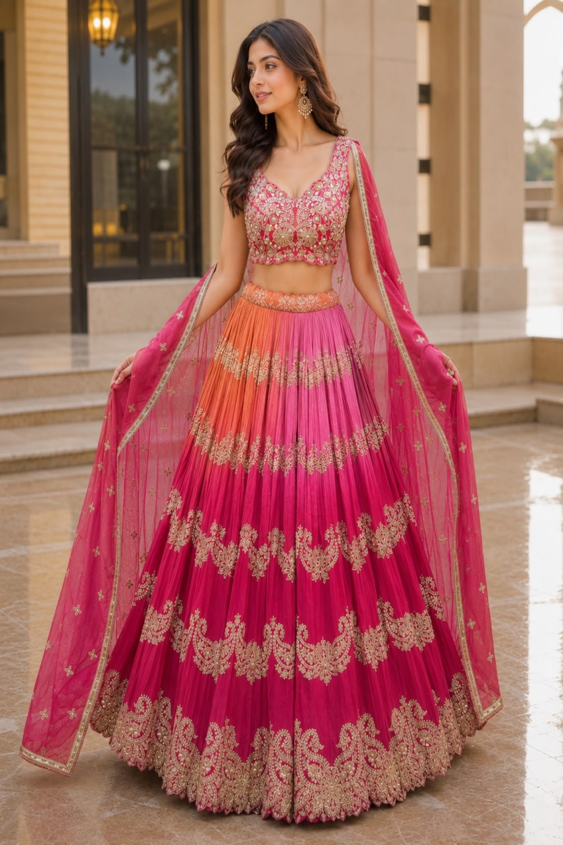 PINK LEHENGA - View 2