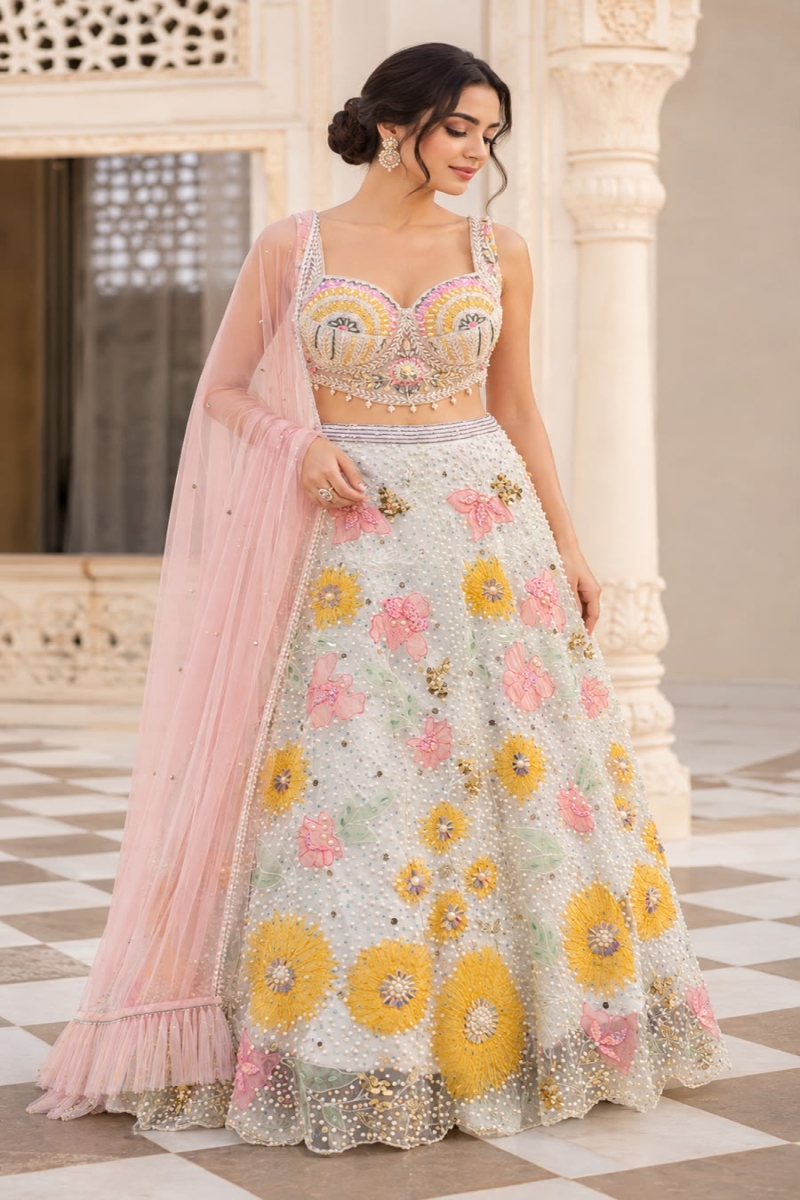 PASTEL INDO-LEHENGA - View 2