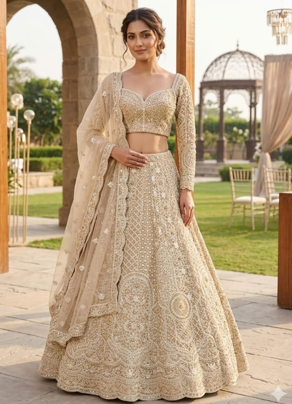 GOLDEN LEHENGA - View 2