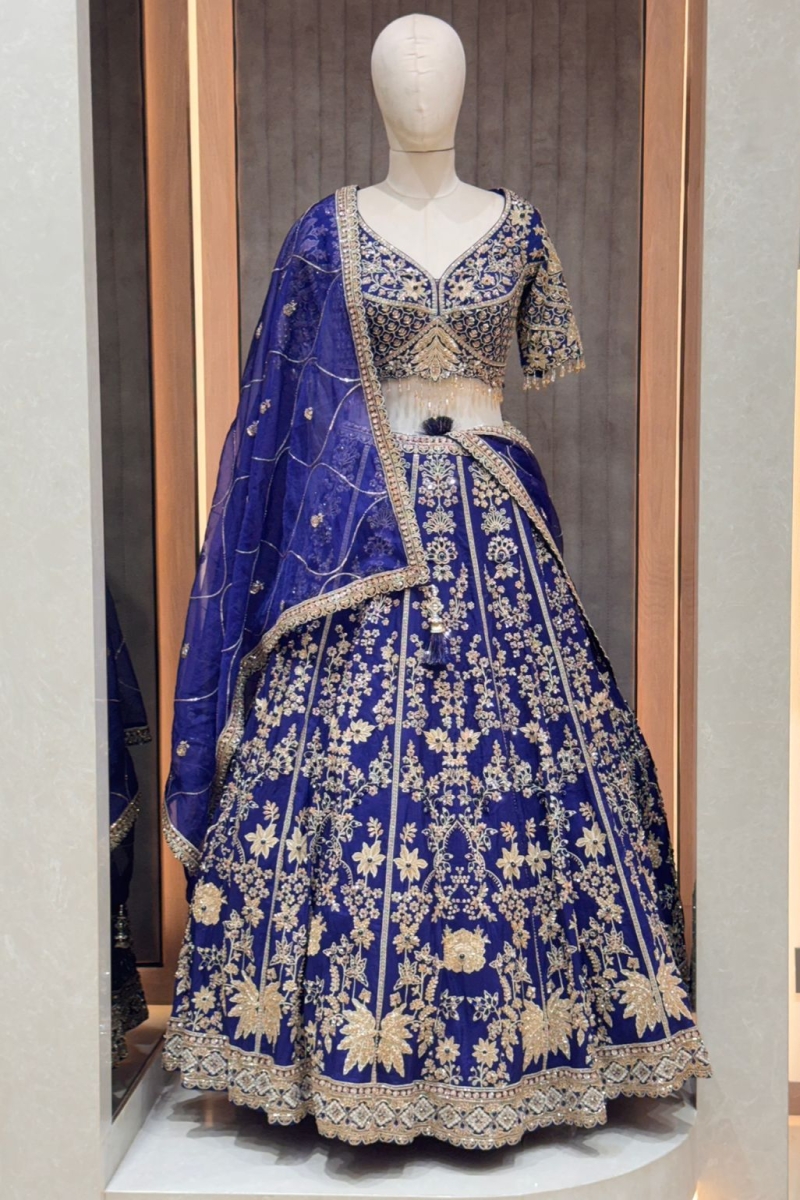 BLUE LEHENGA - View 2