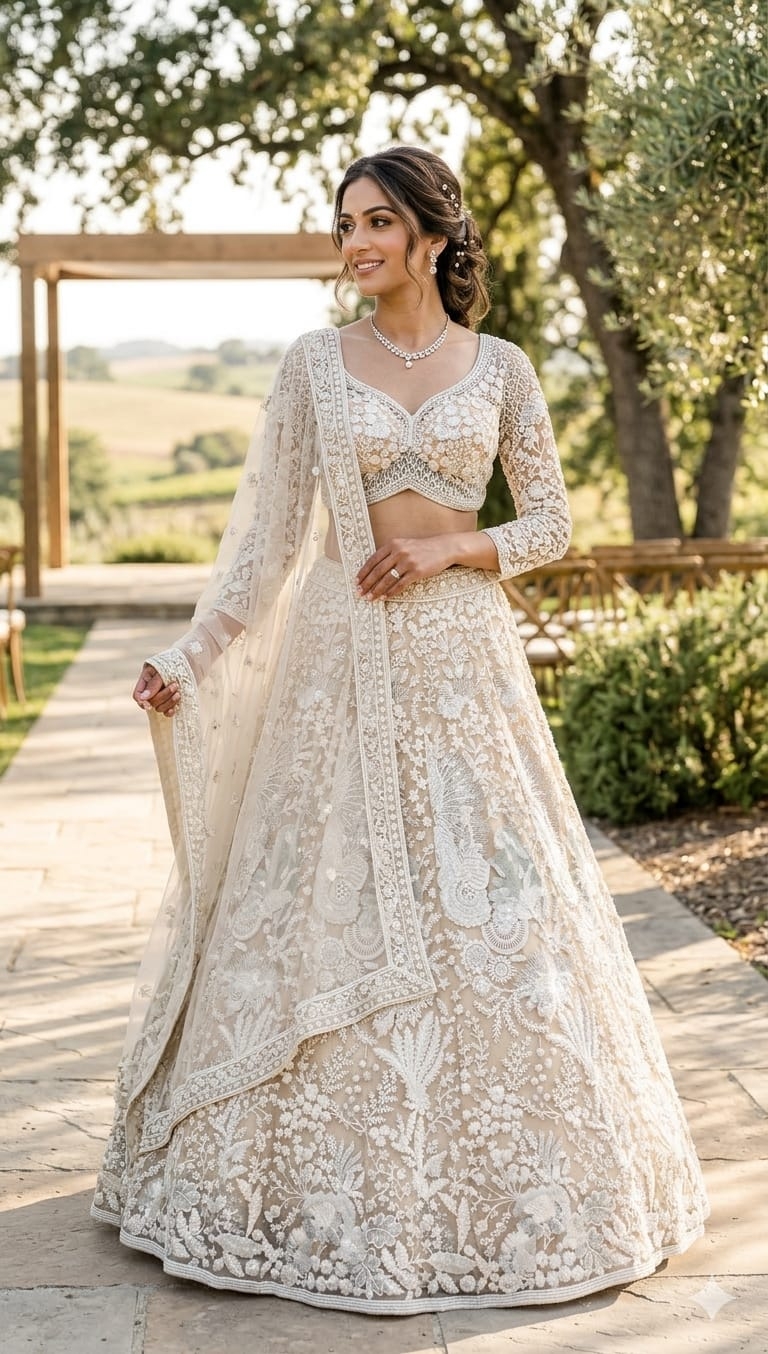 BEIGE LEHENGA - View 2