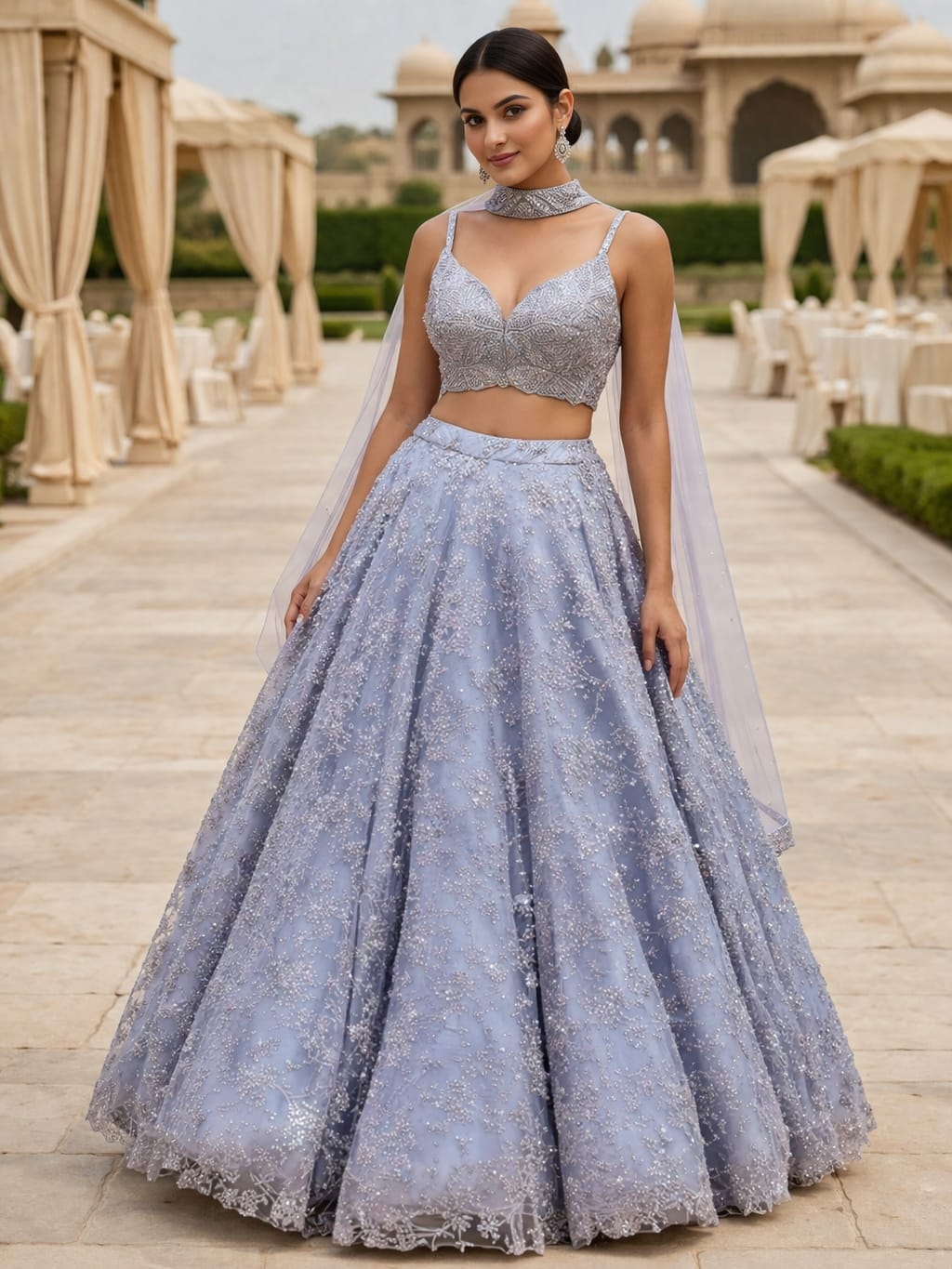 LAVENDER LEHENGA - View 2