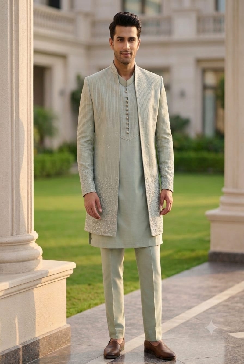 SAGE GREEN INDO WESTERN - View 2
