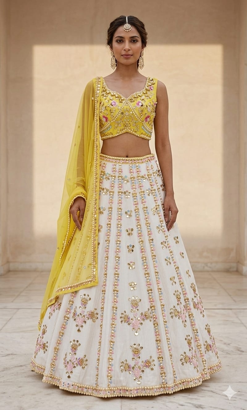 YELLOW LEHENGA - View 2