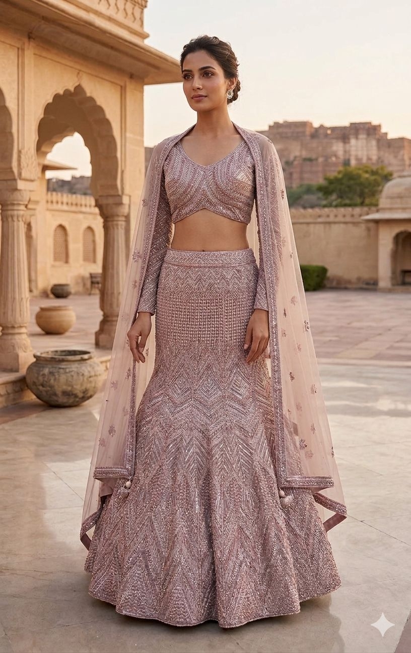 PINK LEHENGA - View 2