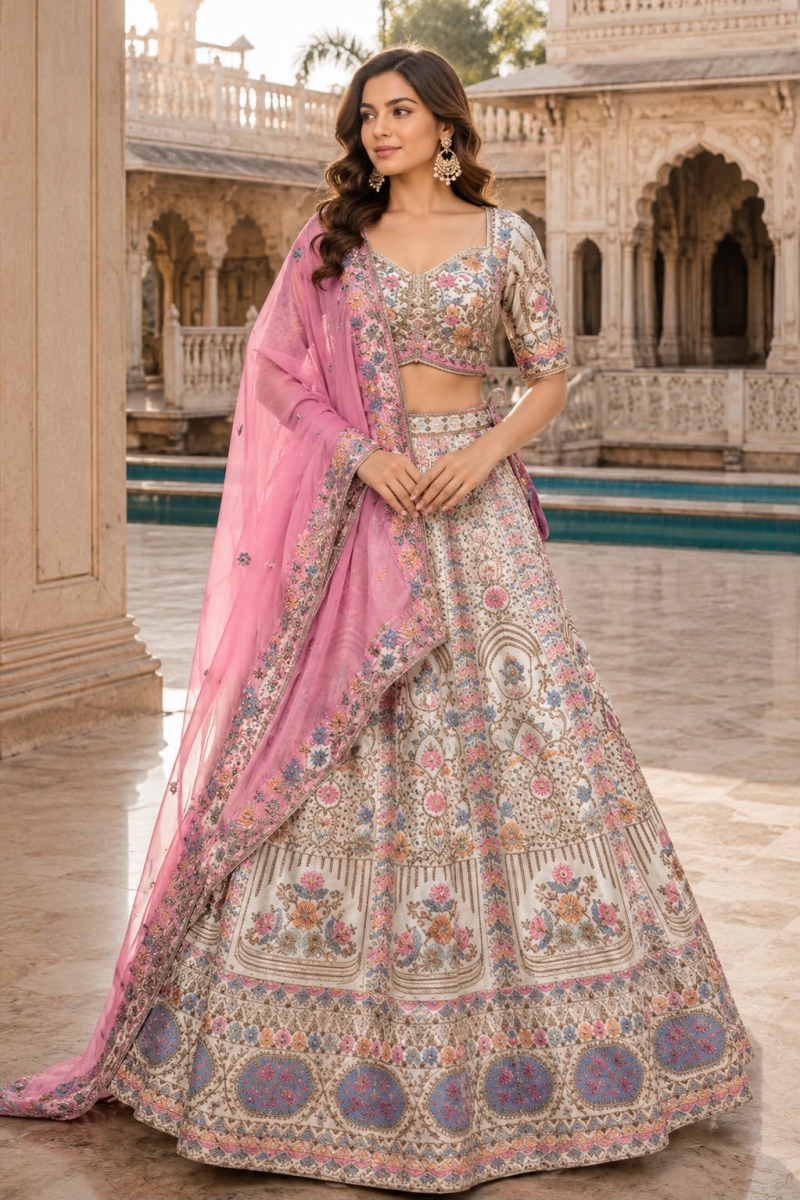 IVORY LEHENGA - View 2