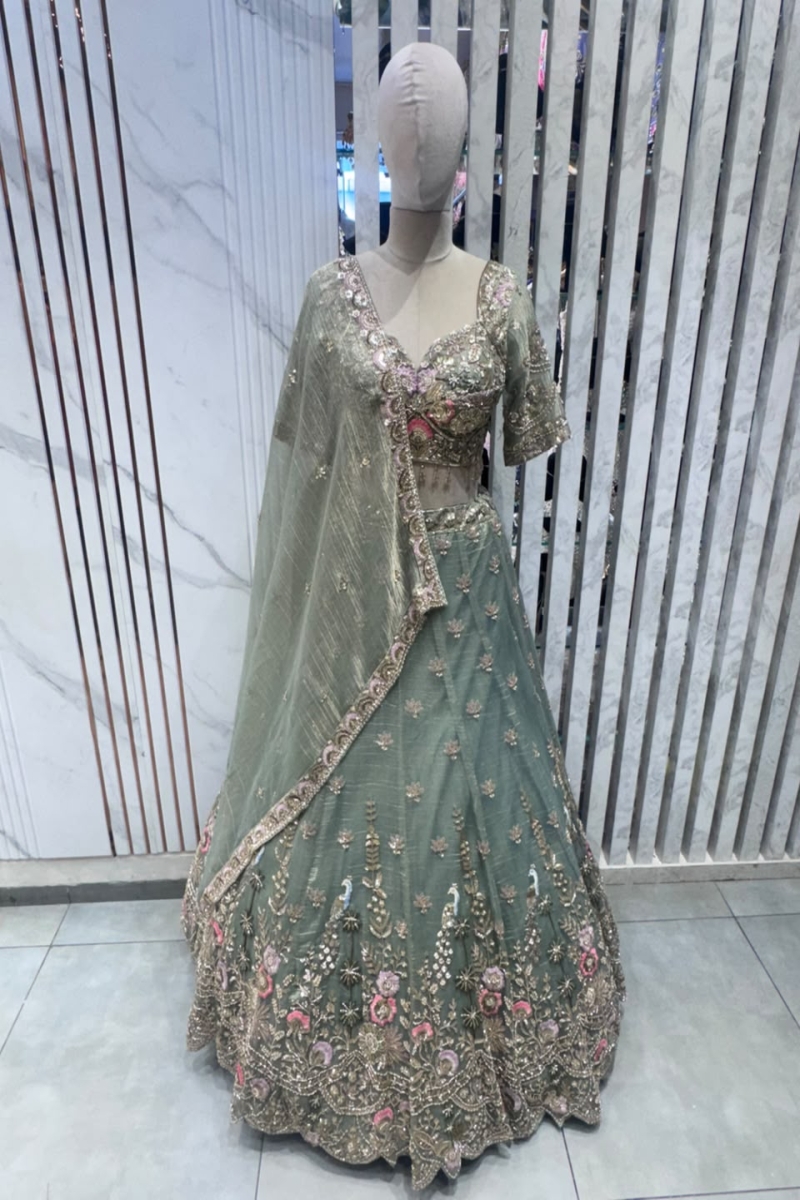 SAGE LEHENGA - View 2