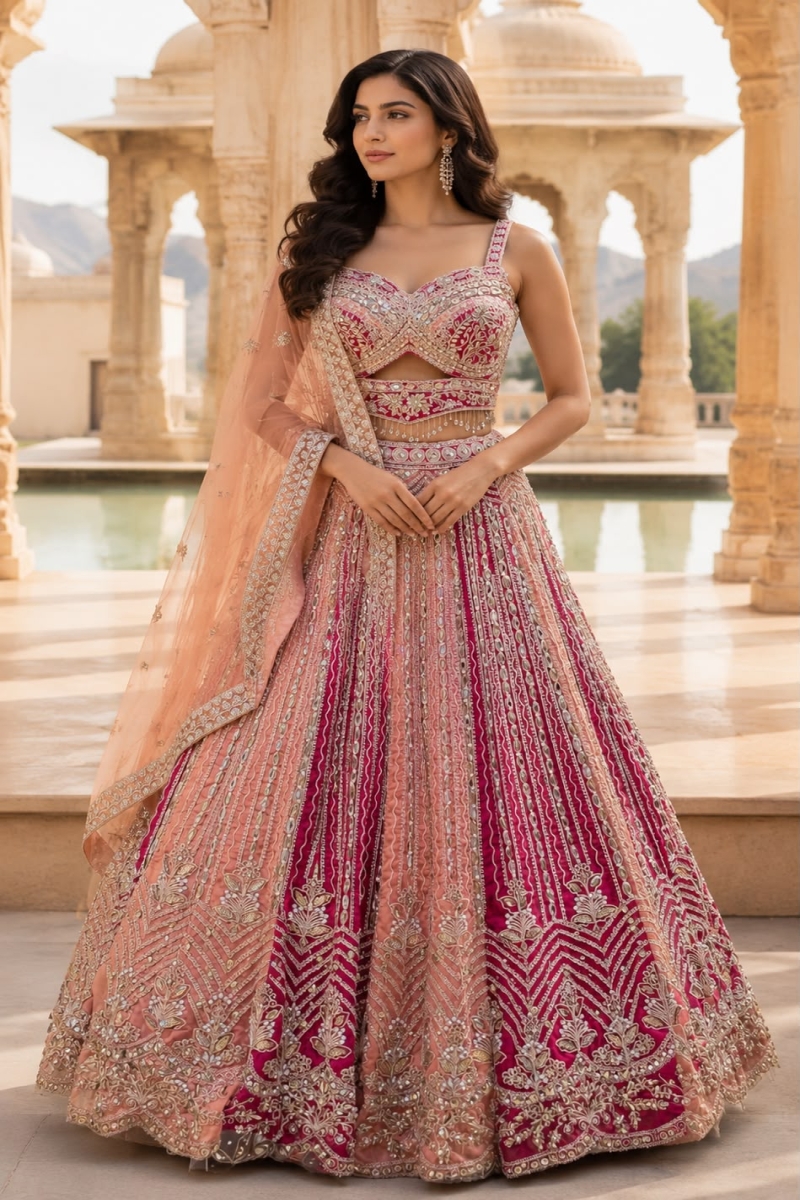 PINK LEHENGA - View 2