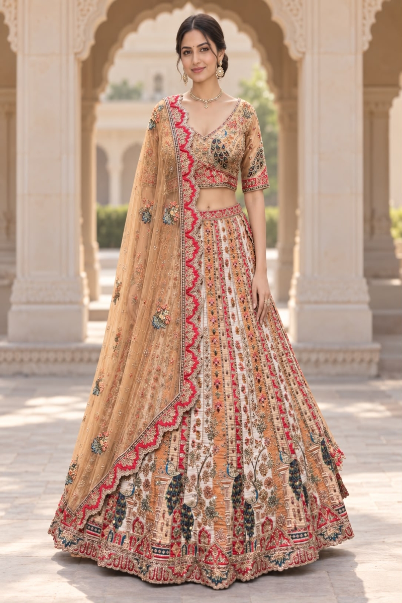 GOLD LEHENGA - View 3