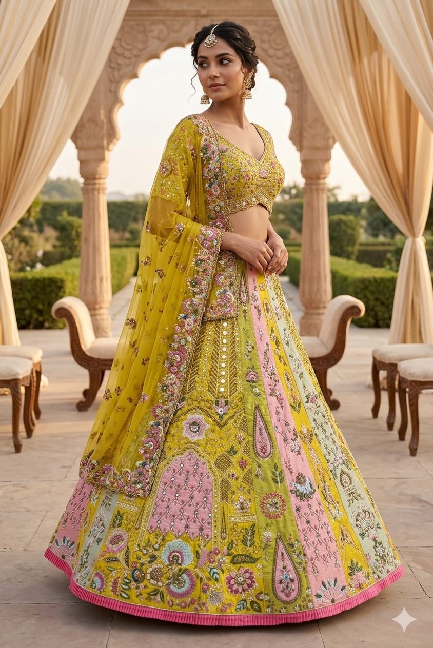 YELLOW LEHENGA - View 2