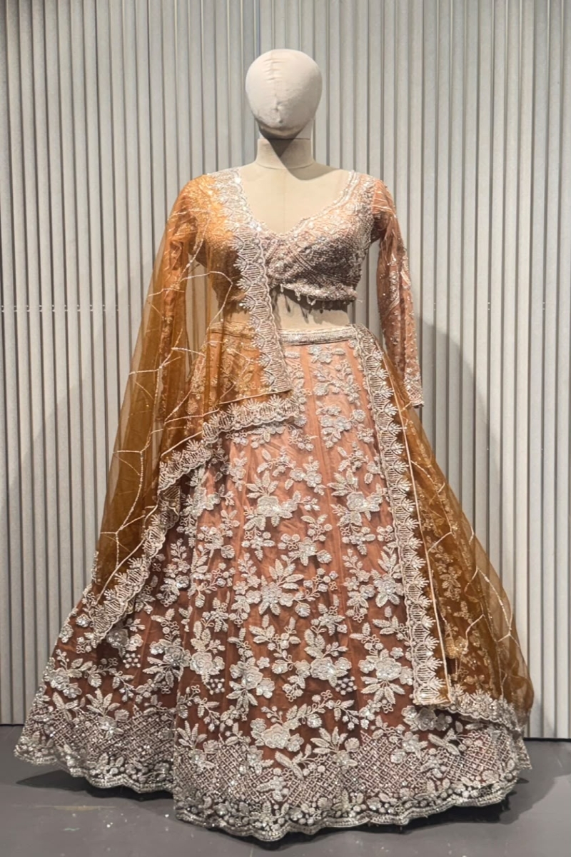COPPER LEHENGA - View 2