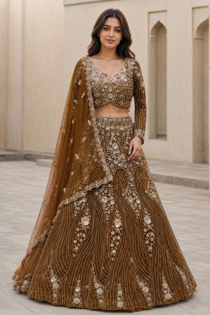 BRONZE LEHENGA - View 2