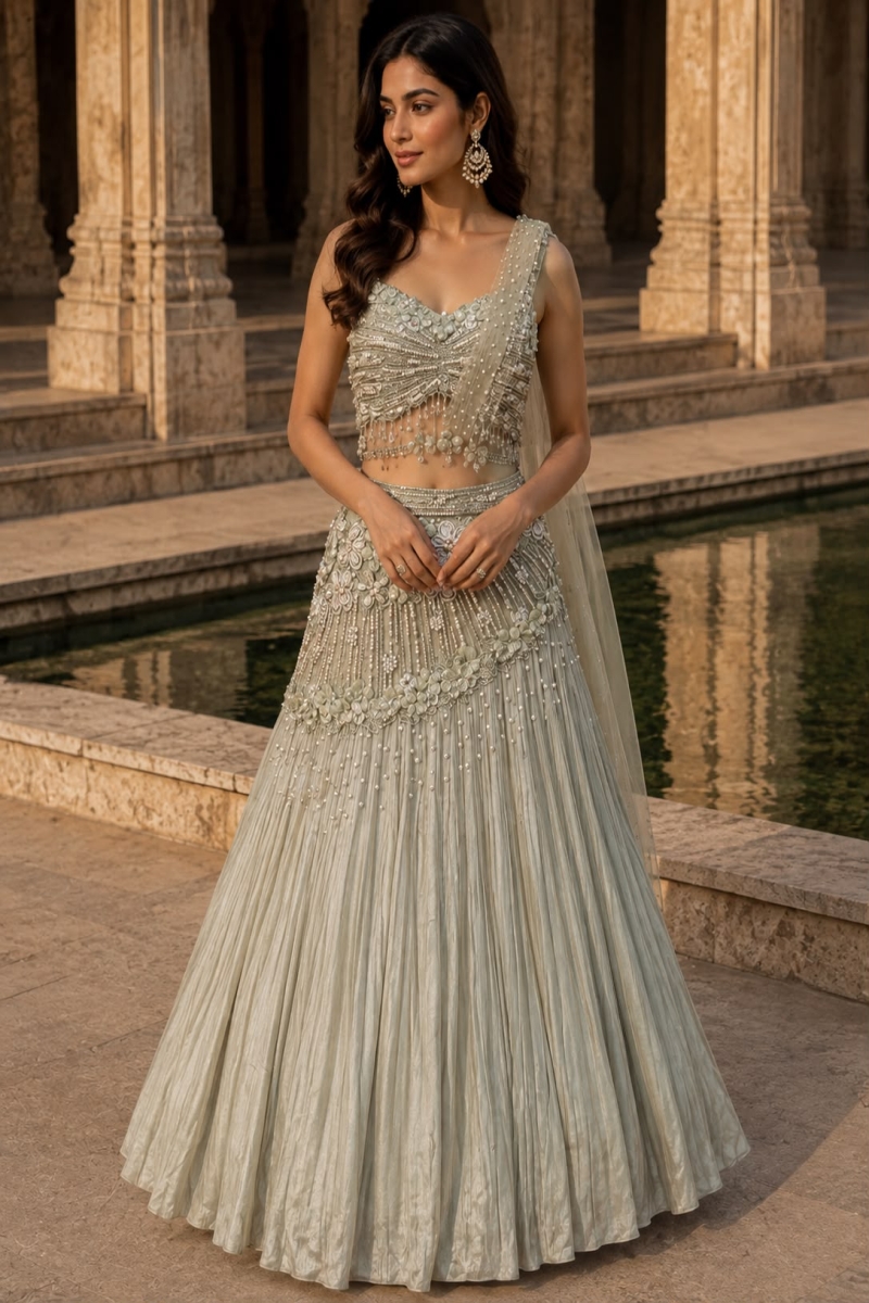SAGE INDO-LEHENGA - View 2